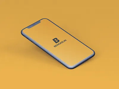 Bengkelin App Logo app logo apps logo design freelance garage iphone logo mechanic logo mobile app mockup ui ux yellow