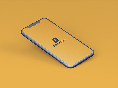 Bengkelin App Logo app logo apps logo design freelance garage iphone logo mechanic logo mobile app mockup ui ux yellow