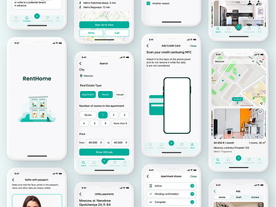 Home Rent App app design mobile app mobile app design ui ux