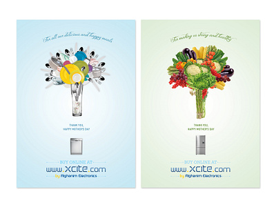 Mother's day ads art direction graphic design