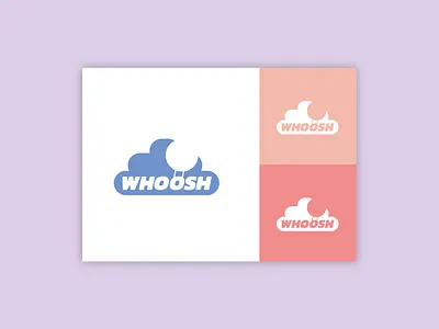 Daily Logo Challenge - WHOOSH challenge daily logo challenge design flat design graphic design hot air balloon illustrator logo logo design whoosh