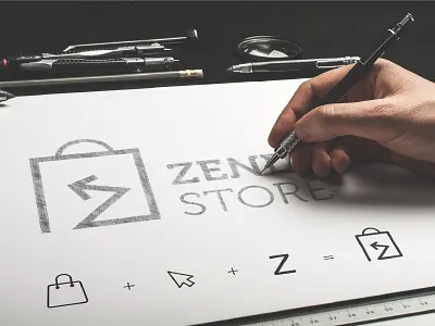 Zendeli Store branding creative creative work design graphic design illustration inspirational landing page logo online store