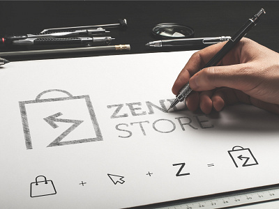 Zendeli Store branding creative creative work design graphic design illustration inspirational landing page logo online store