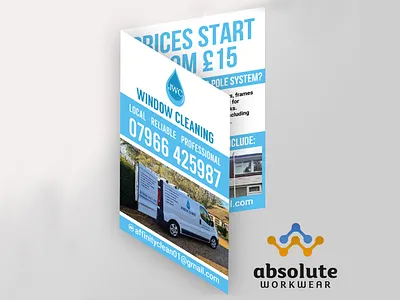 Window Cleaning Flyer branding design flyer graphic design icon illustration ui ux vector