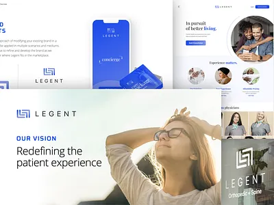 LEGENT Patient Experience app branding design illustration logo ui ux vector web website