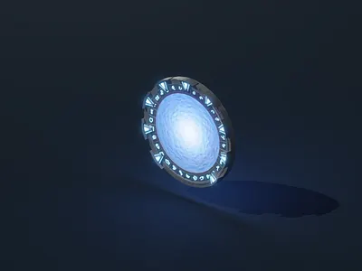 Stargate 3d 3dart atlantis blender blender3d gate illustration star stargate