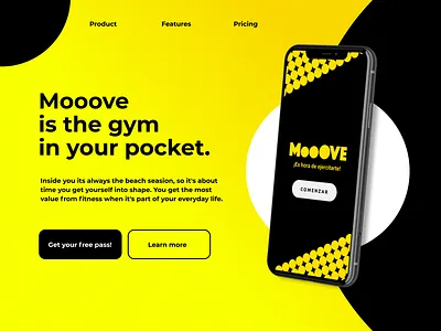 Daily UI #003 Landing Page dailyui fitness gym healthy interface landing page ui ui design