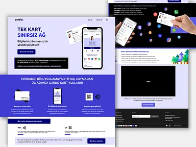 Digital Smart Business Card ad business card card clean design digital information landing nfs qr remote smart ui ux uxui