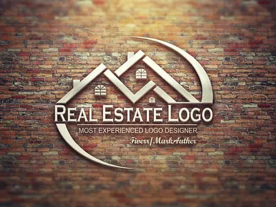 real estate logo here is my profile link https:// 3d brand logo branding design fiverr logo graphic design illustration logo vector