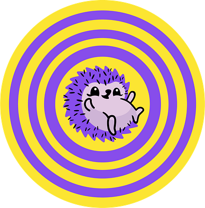 Hedgehog for E.V. hedgehog illustration kawaii