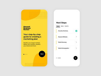 Marketing Plan App app design business marketing modern app onboarding ui