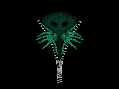 Alien inside alien galaxy illustration inside invader paranormal sci science space ufo ufology vector