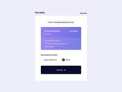 Upgrade Plan UI Design free ui component payment ui pricing plan ui ui component ui design ui design daily upgrade plan ui ux ux design