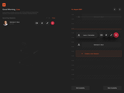 GARBAGE [ Just an idea ] v2 calendar dark dark mode design events minimalist new new design ui web design
