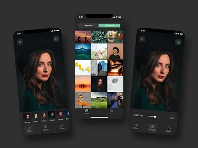 Photo editor app app app design application design figma photo app photo camera photo editor photo filter ui uiux