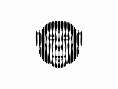 Scratchboard Chimpanzee Logo ape branding chimp chimpanzee design emblem icon identity illustration line lines logo mark monkey original scratchboard symbol vector