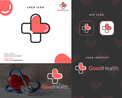 Good Health Logo Branding abstract brand design brand identity business logo company logo design graphic design health heart illustration logo logo design logo folio logotype medical medicine