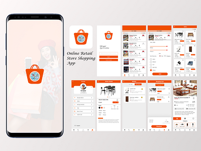 Online Retail Store Shopping App android app development app development design e shopping app ecommerce app iosappdevelopment logo mobile app online shopping app retail store app