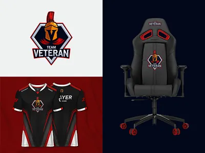 E-sport logo branding design e sport game logo gaming logo myanmar veteran
