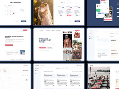 Photographers Marketplace dashboard marketplace photography ui website