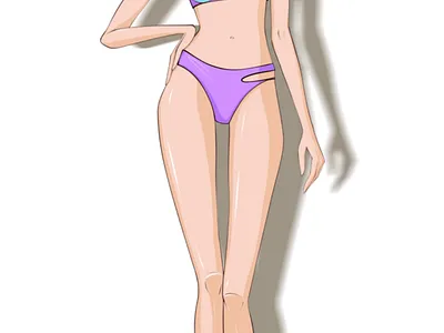 Beachwear Collection Fashion Illustration Look 1 beach beachwear bikini branding clothes design design digital art drawing fashion fashion brand fashion illustration fashion illustrator fashion sketch fashion style graphic design illustration lavender model outfit ui
