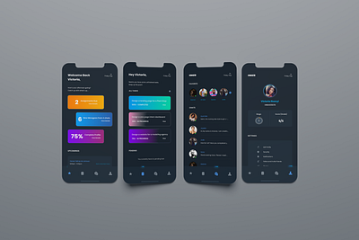 A Mobile App to Manage The Activities of an HNG Intern adobe branding design figma illustration logo typography ui ux vector visual design web