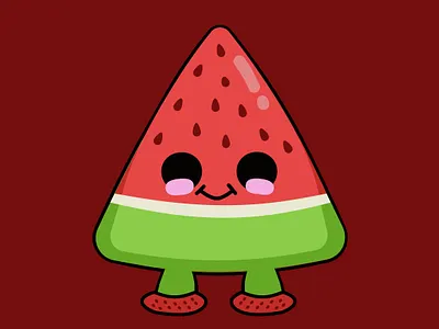 Meloniman 2d anime art cartoon design dribbble figma fruits graphic design practice work water