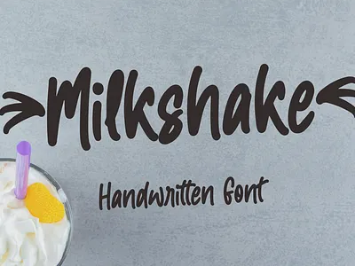 Milkshake 3d animation branding design font graphic design icon illustration lettering logo motion graphics typography ui vector