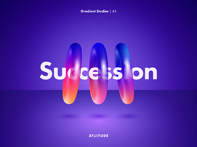 Gradient Studies: Encore — Succession abstract adobe illustrator color geometry gradient minimalist typography vector