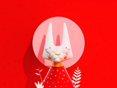 Lucky Cat 3d animal cartoon cat character character design gato illustration lucky white
