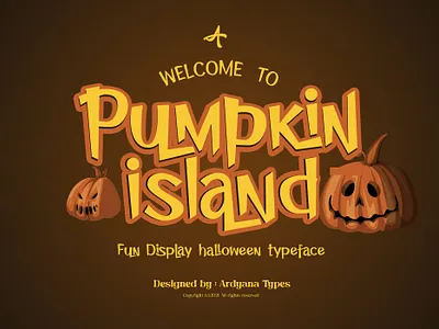 Pumpkin Island Typeface branding crafterfont design displayfont font freefont halloween logo type typography