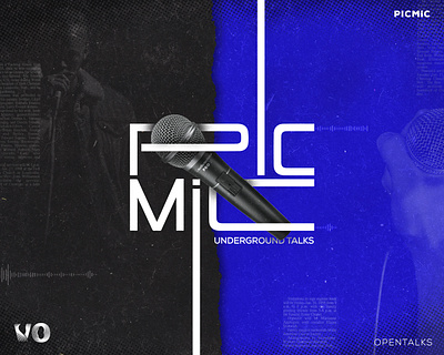 Pic Mic Poster branding graphic design mic microphone pick poster urban style