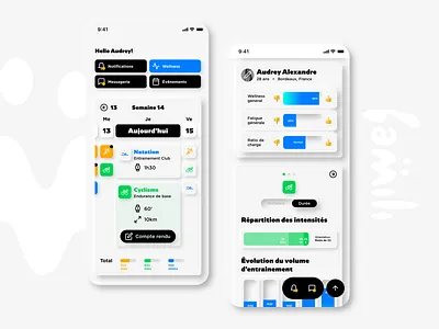 Redesign Mobile App branding clean dailyui design system minimalist mobile design neomorphism redesign skeuomorphism sport app triathlon ui ux