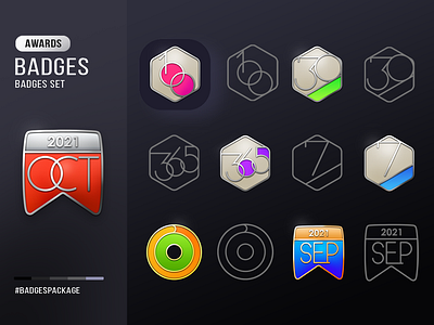 Badges set amblem badge badges design flat icon icon set illustration illustrator ios ios icon logo mask phone icon photo photo editing photoshop shield ui web icon