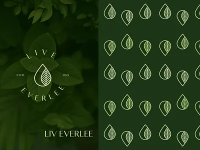 LIVE EVERLEE branding clean cosmetic brand logo design graphic designer icon illustration logo logo design lettering logo designer minimal minimalist natural brand nature simple typography