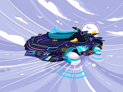 Futuristic Сar Сoncept art branding car carporn carspotting character cyberpunk design digitalart flat futurism illustration innovation modern street race supercar technology turbo vector vehicle