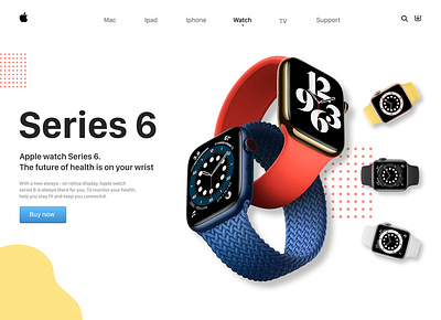 Apple Watch Series 6 Landingpage branding design ui ux