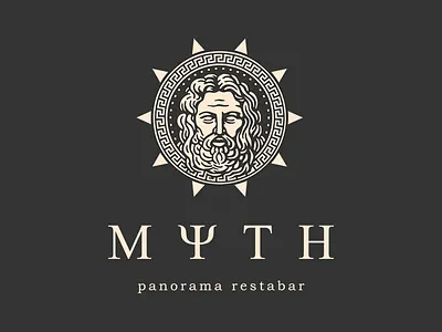 MYTH deodamus deos design illustration logo logotype myth restaurant typography