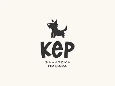 KER - Zanatska Pivara / DOG - Craft Brewery animal beer brewery dog drink icon ker logo mark symbol