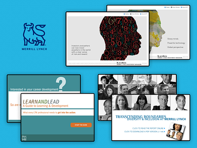 Interactive Design: Merrill Lynch corporate design graphic design interactive ui