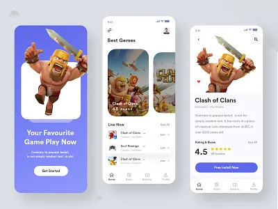 Gaming App Design 2021 best shot app app design clean game app game ui game uiux ios app design mobile mobile app design mobile ui product design ui ux
