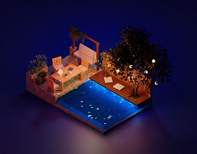 Chill corner 3d 3d modeling blender chill corner illustration sweethome