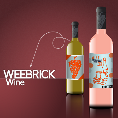 Wine Packaging BRAND: WEEBRICK WINE beerday branding design graphic design