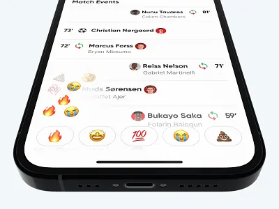 Football streaming platform design football interface live reaction ui ux