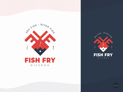 Fish Fry Kitchen ashicks ashickslogo best logo brand branding designlogo dribbblelogo fish fishfrykitchen fry kitchen logo logo design logodesign logodesigner logofolio logoinspiration logos restaurant vectorlogo