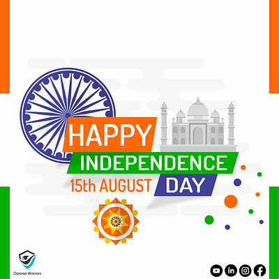 Independence day branding graphic design