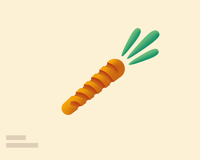 Carrot 3d art branding carrot cooking design graphic design healthy logo minimalist orange vector vegan vegetables