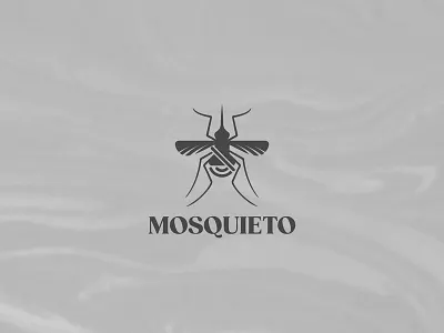 MOSQUIETO (Mosquito + Quiet) mixed logo design concept app branding design dribbble illustration logo typography vector
