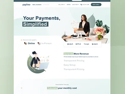 Payments Simplified branding design illustration typography ui ux vector
