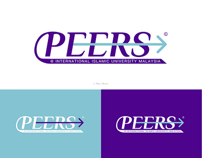 PEERS IIUM | Branding arrow branding design education graphic design illustration international logo logo design typography